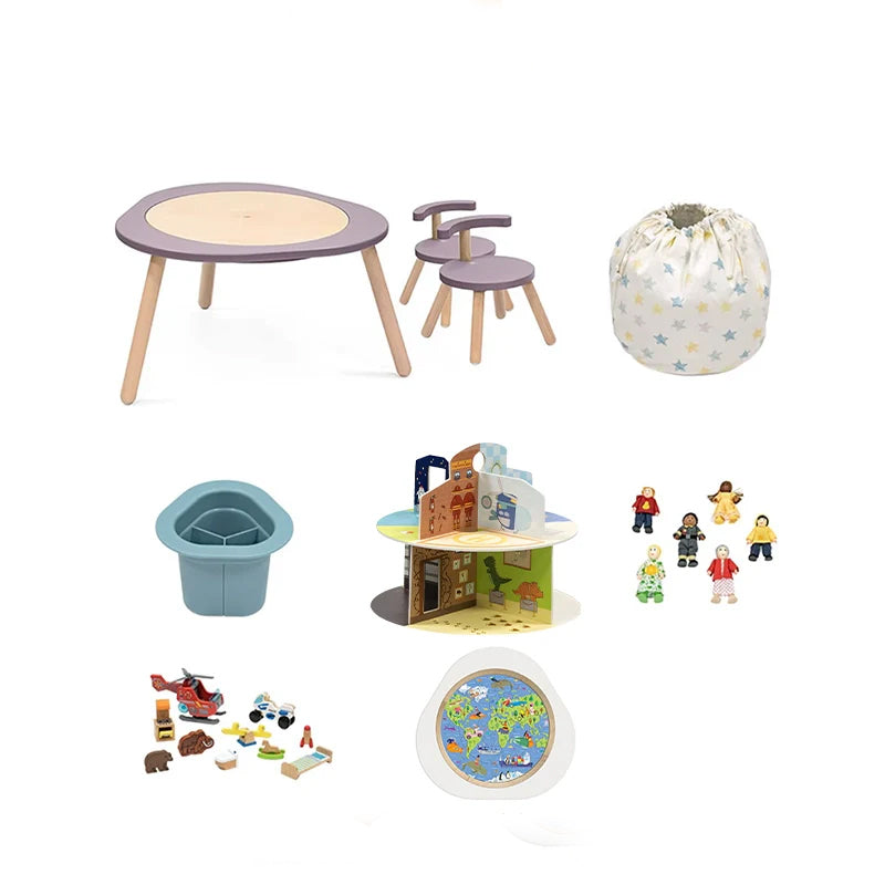 ✨Multifunctional children's toy game table and educational table and chairs: a fun treasure box to start your child's growth journey🎉