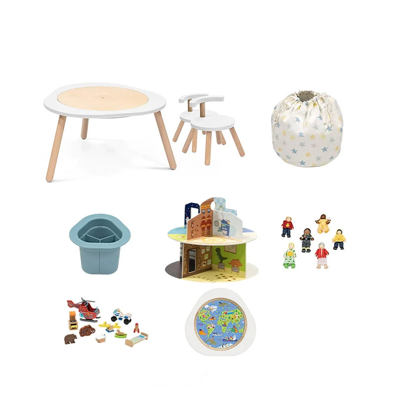 ✨Multifunctional children's toy game table and educational table and chairs: a fun treasure box to start your child's growth journey🎉