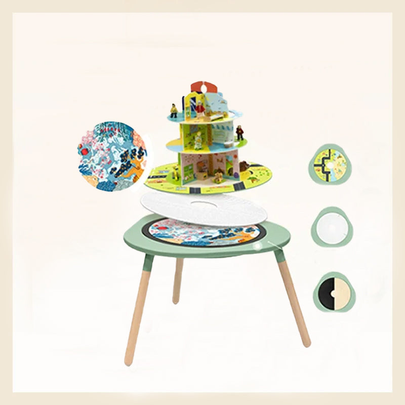 ✨Multifunctional children's toy game table and educational table and chairs: a fun treasure box to start your child's growth journey🎉